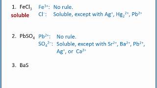 CHEMISTRY 101  Solubility rules and precipitation reactions [upl. by Beall691]