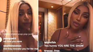 RHOA ‘Nene Leaks’ Goes Live On A Solo Date With Drinks amp Talks About Deeply Missing Gregg 🥲 [upl. by Thurlough]