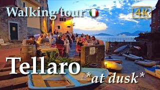 Tellaro Liguria Italy【Walking Tour】History in Subtitles  4K [upl. by Uohk]