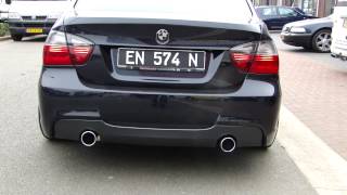 BMW E90 325i Sport Exhaust UITLAAT  SPORTUITLAAT system by Maxiperformance [upl. by Ennayehc]