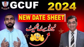 Revised Date Sheet Affiliated Colleges GCUF 2024 [upl. by Nedyaj]