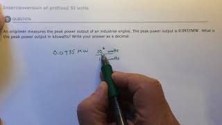 Aleks Interconversion of prefixed SI units [upl. by Ynes505]