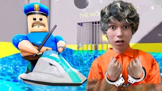 I ESCAPED WATER BARRYS PRISON RUN IN ROBLOX OBBY [upl. by Farley]