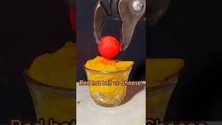 1000°c Hot ball vs Cheese Souce 🧀 😱 satisfying asmr science rhcb [upl. by Anirdnajela]