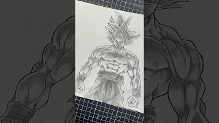 goku perfect ultra instinct drawing dragon ball anime drawing dragonball shorts [upl. by Ardnohsal742]