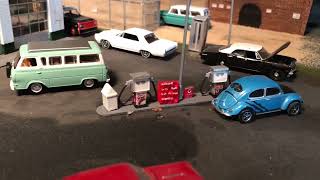 Large 164 scale diorama US Rte66 Daytime no sound [upl. by Fredella]