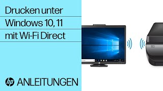 Drucken unter Windows 10 11 mit WiFi Direct  HP Drucker  HP Support [upl. by Alastair483]