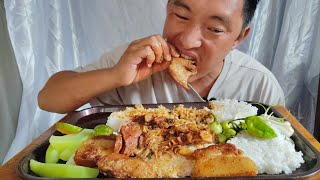 Eating Delicious Fatty Pork Mukbang  North East India [upl. by Drofyar]