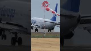 Air Europa Arrival Boeing 737 Landing Excellence [upl. by Halyahs]