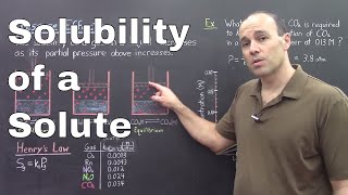 Gen Chem II  Lec 9  Solubility of a Solute [upl. by Euginom933]