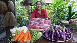 Market tour and cooking  Yummy pork cook 4 recipes  Countryside Life TV [upl. by Tezile]