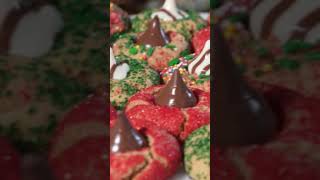 Hershey Kiss Peanut Butter Cookies the Perfect Christmas Cookies Recipe shorts [upl. by Dubenko]