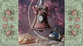 Victorian Christmas bell  Christmas vintage decor idea  DIY [upl. by Egiarc550]