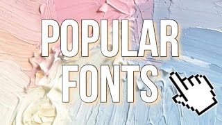 FONTS PACK  POPULAR FONTS [upl. by Nohtanoj]