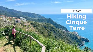 HIKING CINQUE TERRE Visiting All 5 of the Famous Italian Villages [upl. by Aderfla]