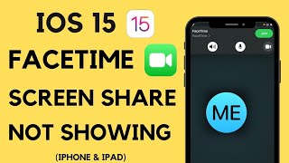 iOS 165 Facetime Screen Share Option Not Showing  Fixed [upl. by Mortimer]