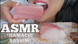 ASMR Hamachi Sashimi SOFT CHEWING EATING SOUNDS SAVAGE No Talking  SASASMR [upl. by Akitahs]