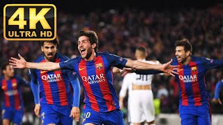 Barcelona  PSG CL 1617  all goals  4K ULTRA HD 50 fps [upl. by Guyer842]