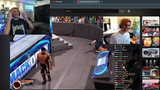 xQc Dies Laughing reminiscing at Larry Hoover in WWE [upl. by Acired]