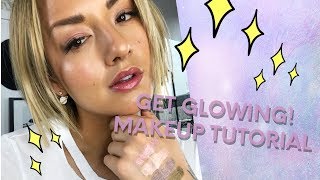 Get Glowing Makeup Featuring Glossier LidStar 10 MINUTE TUTORIAL  Chinae Alexander [upl. by Hole]