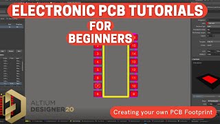 Altium Designer 20 Tutorials  How to create a PCB Footprint [upl. by Nadaba22]