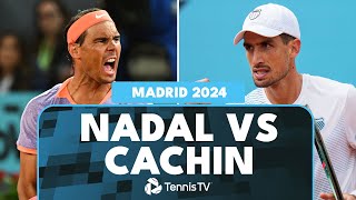 Rafael Nadal vs Pedro Cachin 3Hour Thriller  Madrid 2024 Match Highlights [upl. by Pritchett352]