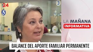 Balance de la implementación del Aporte Familiar Permanente  24 Horas TVN Chile [upl. by Kane]