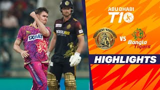 Bangla Tigers vs Northern Warriors  Abu Dhabi T10  Match 16  Highlights  JioCinema amp Sports18 [upl. by Yelserp425]