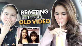 REACTING TO OUR OLD VIDEO  MUKBANG  IVANA ALAWI [upl. by Alekin]