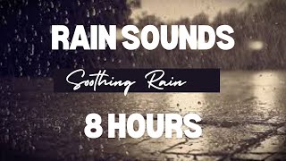 Soothing Rain Sound for Sleeping in a hot night  Insomnia Relief  8 Hours BLACK SCREEN [upl. by Annaes]