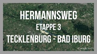 Etappe 03  Tecklenburg  Bad Iburg  Hermannsweg  GPSTrack [upl. by Rigdon]