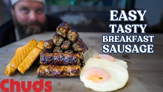 My Favorite Style of Breakfast Sausage  Chuds BBQ [upl. by Rossy]