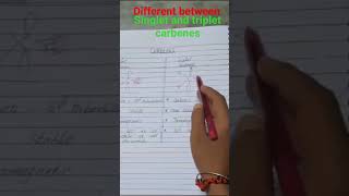 different between singlet and triplet carbene msc [upl. by Wiseman]