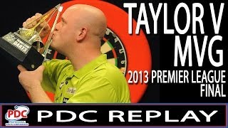 Phil Taylor v Michael van Gerwen Premier League Darts Final 2013 [upl. by Jacklyn]