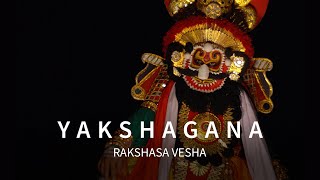 Yakshagana  Rakshasa Vesha  Sri Idagunji Mahaganapati Yakshagana Mandali Keremane [upl. by Anaujahs322]