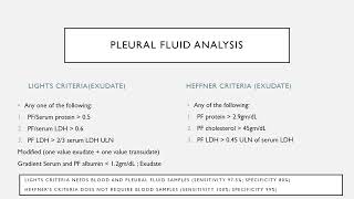 PLEURAL FLUID ANALYSIS [upl. by Amehr235]