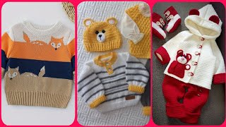 Beautiful new born baby boy sweater desgn 1to2 year baby sweater set design [upl. by Avevoneg]