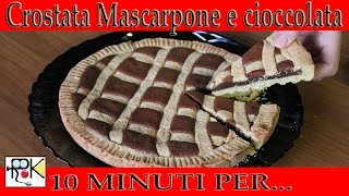 10 minuti perCucinare Crostata mascarpone e cioccolata [upl. by Beatrisa]