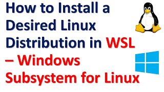 How to Install a Desired Linux Distribution in WSL  Windows Subsystem for Linux [upl. by Miguela]