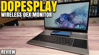 Dopesplay DR158W Wireless LapDock Monitor Review [upl. by Nobel912]