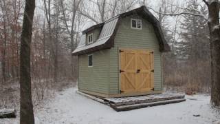 Gambrel Shed Construction [upl. by Leerzej872]