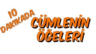 10dkda CÜMLENİN ÖĞELERİ [upl. by Malcah]