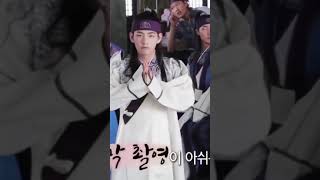 BEHIND THE SCENES OF HWARANG WITH TAEHYUNG OF BTS HWARANG FUNNY MOMENTS [upl. by Adeuga]