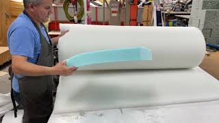 How to add Dacron wrap around Seat Cushions Foam N More Inc [upl. by Kirsten466]