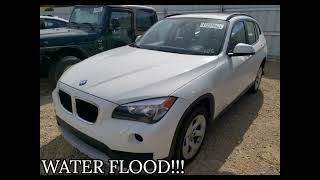 WATER FLOOD WBAVM1C58FVW57483 BMW X1 2015 [upl. by Mohun]