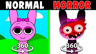 360º VR Incredibox Sprunki All Normal Versions Vs Horror Versions [upl. by Llehsem]