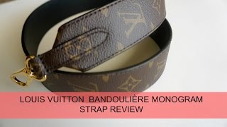 LOUIS Vuitton BANDOULIÈRE MONOGRAM Strap Review  MStyle [upl. by Elfie971]