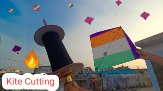 Diwali Kite Cutting  Kite Fighting  Kites [upl. by Botzow916]