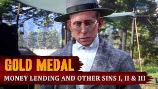 Red Dead Redemption 2  Mission 14  Money Lending and Other Sins I II amp III Gold Medal [upl. by Niotna]