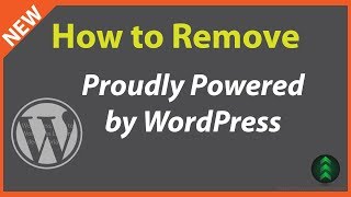 How to Remove Proudly Powered by WordPress [upl. by Hump]